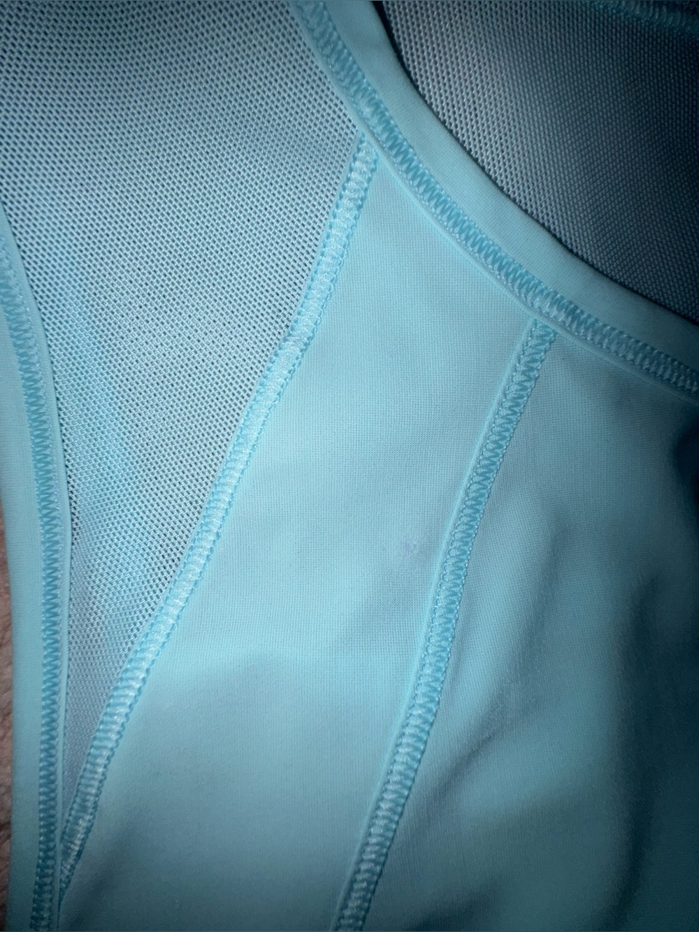 Lululemon Vent It Tank Light Aqua Blue Mesh Back Vent Sleeveless Top - Picture 7 of 9